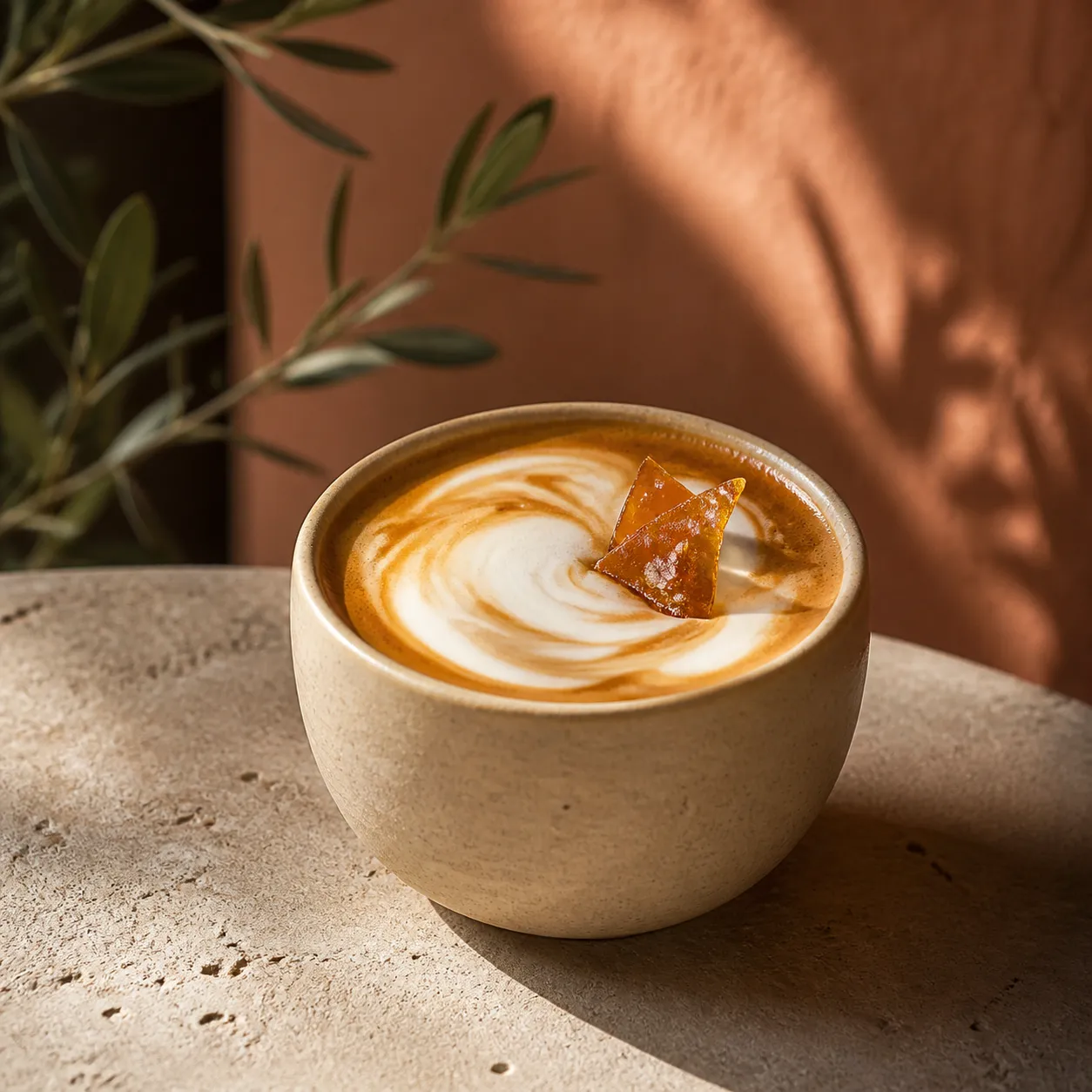 Sea-salt caramel latte